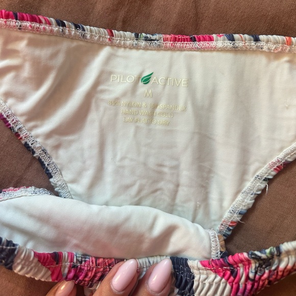 Colorful Ruched Bikini Set - Picture 2 of 2